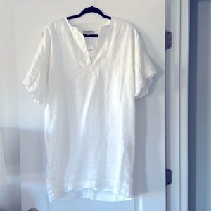 Banana republic linen dress with lining